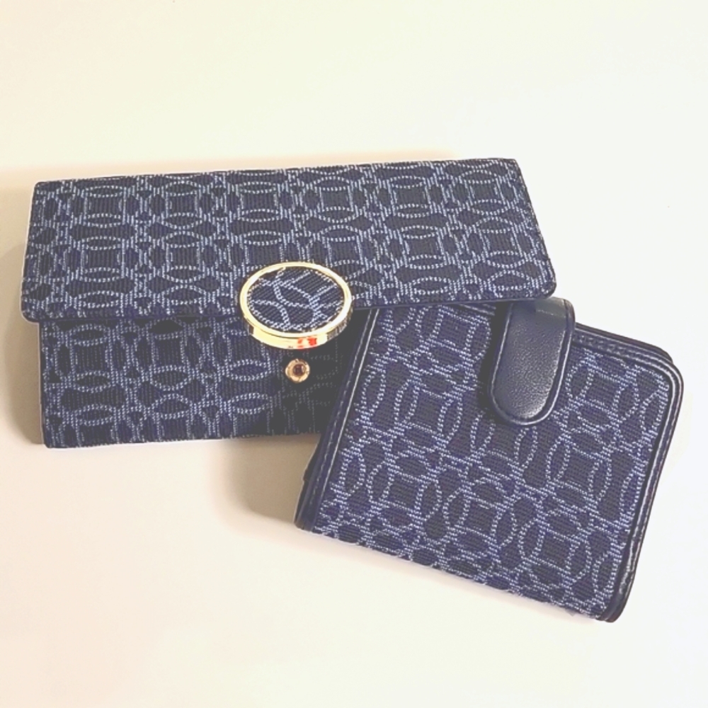 TWO FOR ONE! TIME & TRU Clutch Organizer + Bifold Wallet | Both NWT - Picture 5 of 13